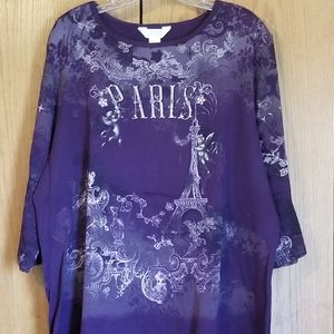 CJ Banks 2x purple top